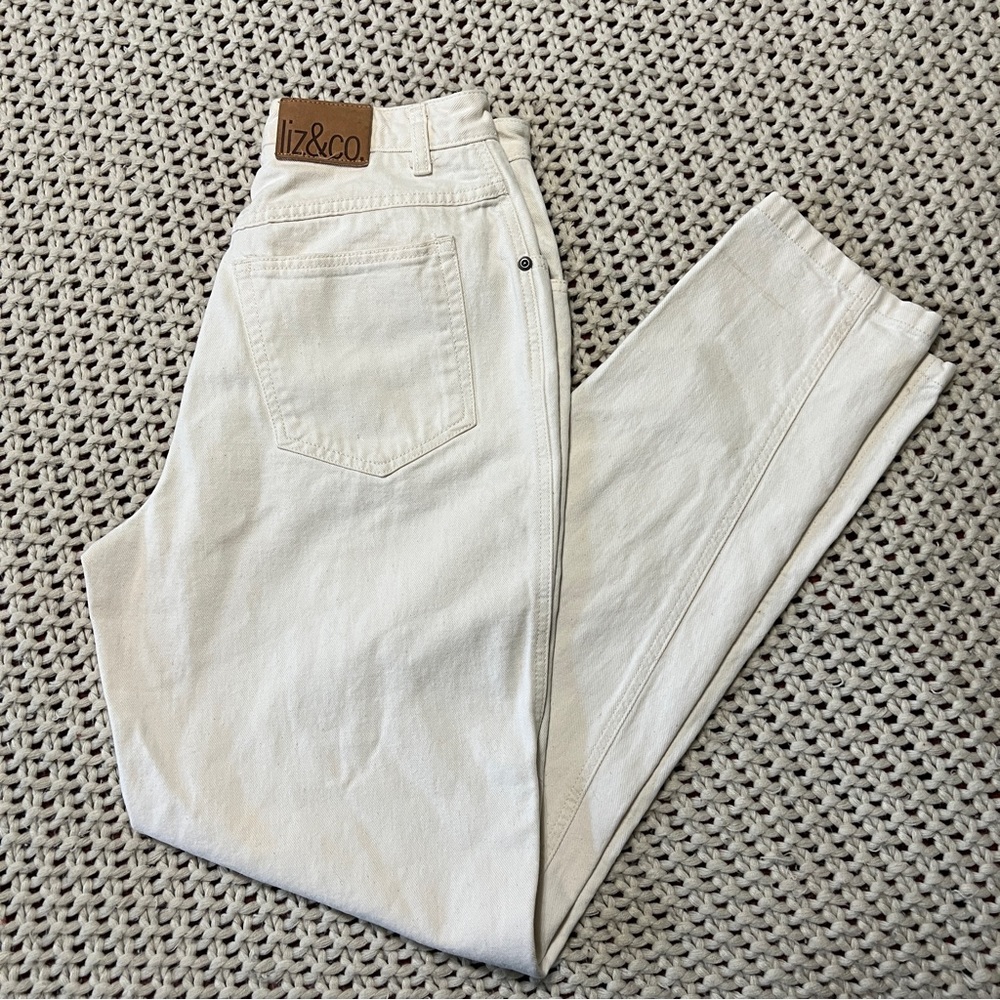Vintage Ivory 90s Mom Jeans 28” Liz Claiborne